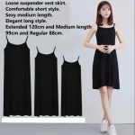 Women-s-clothing-camisole-dress-summer-loose-tops-size-vest-mid-length-versatile-dress-inside-and-3