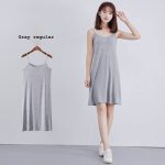Women-s-clothing-camisole-dress-summer-loose-tops-size-vest-mid-length-versatile-dress-inside-and-4