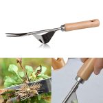 Wood-Handle-Stainless-Steel-Garden-Weeder-Hand-Weeding-Removal-Cutter-Puller-Tools-Multifunction-Weeder-Transplant