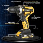 YIKODA-12-16-8-21V-Electric-Screwdriver-Cordless-Drill-Two-Speed-Rechargeable-Lithium-Battery-Mini-Driver-3