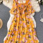 YuooMuoo-Limited-Big-Sales-Women-Dress-Fashion-Romantic-Floral-Print-Chiffon-Summer-Dress-Vacation-Season-Party-2