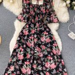 YuooMuoo-Limited-Big-Sales-Women-Dress-Fashion-Romantic-Floral-Print-Chiffon-Summer-Dress-Vacation-Season-Party-4